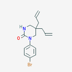 1-(4-bromophenyl)-5,5-di(prop-2-en-1-yl)tetrahydropyrimidin-2(1H)-one molecular structure