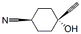 CYCLOHEXANECARBONITRILE,4-ETHYNYL-4-HYDROXY-,TRANS- molecular structure