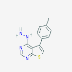 [5-(4-methylphenyl)thieno[2,3-d]pyrimidin-4-yl]hydrazine molecular structure