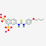 Dipotassium;7-[(4-butoxyphenyl)carbamothioylamino]naphthalene-1,3-disulfonate