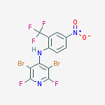 3,5-dibromo-2,6-difluoro-n-[4-nitro-2-(trifluoromethyl)phenyl]pyridin-4-amine