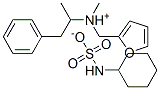 (+)-furfurylmethyl(alpha-methylphenethyl)ammonium cyclohexylsulphamate molecular structure