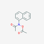 N-(acetyloxy)-N-(naphthalen-1-yl)acetamide molecular structure