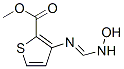 2-THIOPHENECARBOXYLIC ACID 3-[[(HYDROXYAMINO)METHYLENE]AMINO]-,METHYL ESTER molecular structure