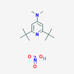 2,6-ditert-butyl-N,N-dimethyl-pyridin-4-amine; dihydroxy-oxo-ammonium molecular structure