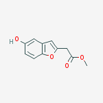 Methyl 2-(5-hydroxybenzofuran-2-yl)acetate molecular structure