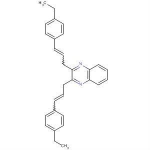 Quinoxaline, 2,3-bis[3-(4-ethylphenyl)-2-propenyl]- molecular structure