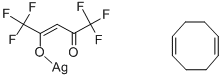 (1,5-CYCLOOCTADIENE)(HEXAFLUOROACETYLACETONATO)SILVER(I) molecular structure