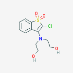 2,2'-[(2-chloro-1,1-dioxido-1-benzothiophen-3-yl)imino]diethanol