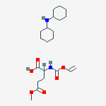 N-CYCLOHEXYLCYCLOHEXANAMINE; 2-(ETHENOXYCARBONYLAMINO)-5-METHOXY-5-OXO-PENTANOIC ACID molecular structure