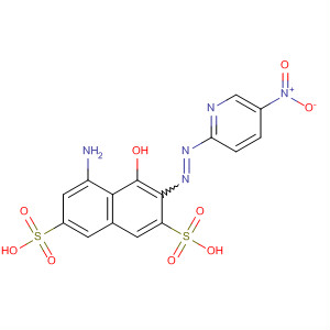 2,7-Naphthalenedisulfonic acid,5-amino-4-hydroxy-3-[(5-nitro-2-pyridinyl)azo]- molecular structure
