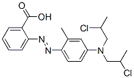 2-[[4-[Bis(2-chloropropyl)amino]-2-methylphenyl]azo]benzoic acid molecular structure