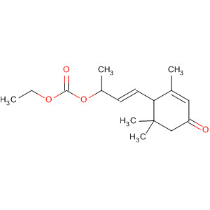 Carbonic acid, ethyl(2E)-1-methyl-3-(2,6,6-trimethyl-4-oxo-2-cyclohexen-1-yl)-2-propenylester molecular structure