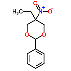 5-ethyl-5-nitro-2-phenyl-1,3-dioxane molecular structure