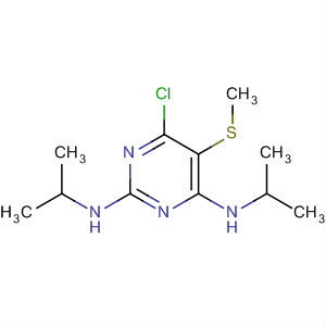 2,4-Pyrimidinediamine, 6-chloro-N,N'-bis(1-methylethyl)-5-(methylthio)- molecular structure