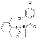 BENZAMIDE, 2,4-DICHLORO-N-[2-[(2,6-DIMETHYLPHENYL)AMINO]-1,1-DIMETHYL-2-OXOETHYL]- molecular structure