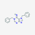 (6Z)-1,7-dibenzyl-1,7-dihydro-6H-purin-6-imine molecular structure