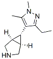 3-AZABICYCLO[3.1.0]HEXANE,6-(3-ETHYL-1,5-DIMETHYL-1H-PYRAZOL-4-YL)-,(1A,5A,6A)- molecular structure