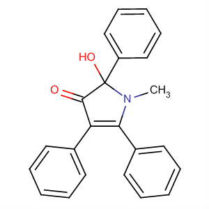 3H-Pyrrol-3-one, 1,2-dihydro-2-hydroxy-1-methyl-2,4,5-triphenyl- molecular structure