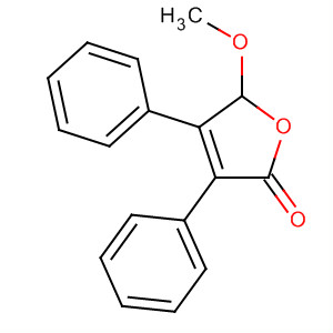 2(5H)-Furanone, 5-methoxy-3,4-diphenyl- molecular structure