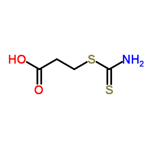 3-(carbamothioylsulfanyl)propanoic acid molecular structure