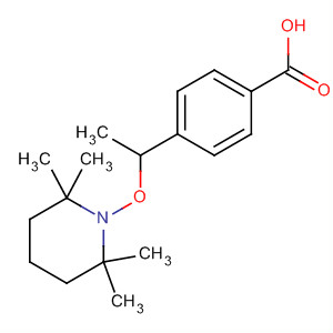Benzoic acid, 4-[1-[(2,2,6,6-tetramethyl-1-piperidinyl)oxy]ethyl]- molecular structure