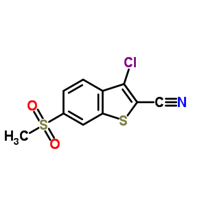3-chloro-6-(methylsulfonyl)-1-benzothiophene-2-carbonitrile