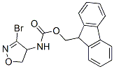 CARBAMIC ACID (3-BROMO-4,5-DIHYDRO-4-ISOXAZOLYL)-,9H-FLUOREN-9-YLMETHYL ESTER molecular structure