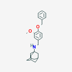 N-[(3-METHOXY-4-PHENYLMETHOXY-PHENYL)METHYL]ADAMANTAN-1-AMINE molecular structure