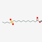 11-(butylsulfonyl)undecanoic acid molecular structure