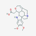 (7,8-dimethoxy-15-oxa-1,11-diazahexacyclo[16.3.1.04,12.04,21.05,10.013,19]docosa-5,7,9,17-tetraen-14-yl)acetic acid molecular structure