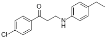1-(4-Chlorophenyl)-3-(4-Ethylanilino)-1-Propanone molecular structure