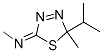 METHANAMINE,N-[5-METHYL-5-(ISOPROPYL)-1,3,4-THIADIAZOL-2(5H)-YLIDENE]- molecular structure