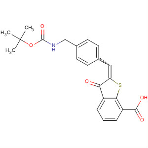 Benzo[b]thiophene-7-carboxylic acid,2-[[4-[[[(1,1-dimethylethoxy)carbonyl]amino]methyl]phenyl]methylene]-2,3-dihydro-3-oxo-