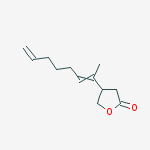 2(3H)-Furanone, dihydro-4-[(1E)-1-methyl-1,6-heptadienyl]- molecular structure