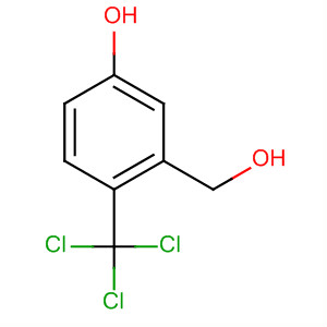 Benzenemethanol, 4-hydroxy-a-(trichloromethyl)- molecular structure