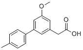 5-Methoxy-4-methyl-3-biphenylacetic acid molecular structure
