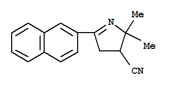 2,2-dimethyl-5-(naphthalen-2-yl)-3,4-dihydro-2H-pyrrole-3-carbonitrile molecular structure