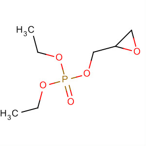Phosphoric acid, diethyl oxiranylmethyl ester molecular structure