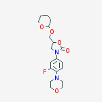 3-[3-fluoro-4-(4-morpholinyl)phenyl]-5-[[(tetrahydro-2H-pyran-2-yl)oxy]methyl]-2-Oxazolidinone