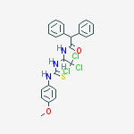 2,2-diphenyl-n-[2,2,2-trichloro-1-[(4-methoxyphenyl)carbamothioylamino]ethyl]acetamide molecular structure