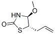 2-THIAZOLIDINONE,4-METHOXY-5-(2-ALLYL)-,(4S,5S)- molecular structure