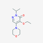 3(2H)-Pyridazinone, 4-ethoxy-2-(1-methylethyl)-5-(4-morpholinyl)- molecular structure