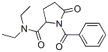 1-benzoyl-N,N-diethyl-5-oxopyrrolidine-2-carboxamide molecular structure