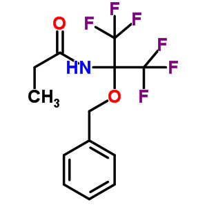 N-[2-(benzyloxy)-1,1,1,3,3,3-hexafluoropropan-2-yl]propanamide
