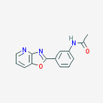Acetamide, N-(3-oxazolo[4,5-b]pyridin-2-ylphenyl)- molecular structure