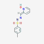 2-({(E)-[(4-METHYLPHENYL)SULFONYL]DIAZENYL}METHYLIDENE)PYRIDIN-1(2H)-OL molecular structure
