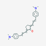 Cyclopentanone, 2,5-bis[3-[4-(dimethylamino)phenyl]-2-propenylidene]- molecular structure