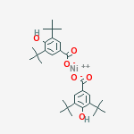 nickel 3,5-bis(tert-butyl-4-hydroxybenzoate (1:2) molecular structure