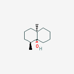 (4S,4AR,8AR)-4,8A-DIMETHYLOCTAHYDRONAPHTHALEN-4A(2H)-OL molecular structure